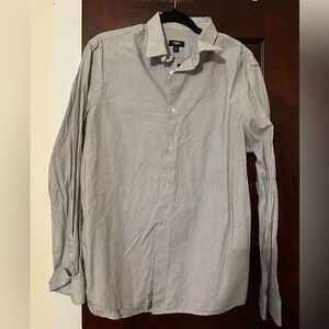 Long-sleeve Button-up Dress Shirt | Express | Grey | Medium
